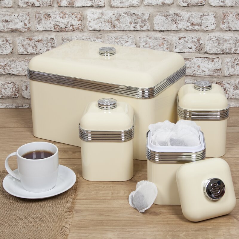 Swan Bread Bin and Canisters Set & Reviews Wayfair.co.uk